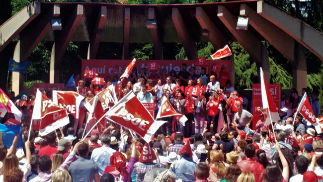 Acto de Pedro Sánchez en Madrid el día antes de las primarias | EUROPA PRESS ep actopedro sanchezmadriddiadeprimarias