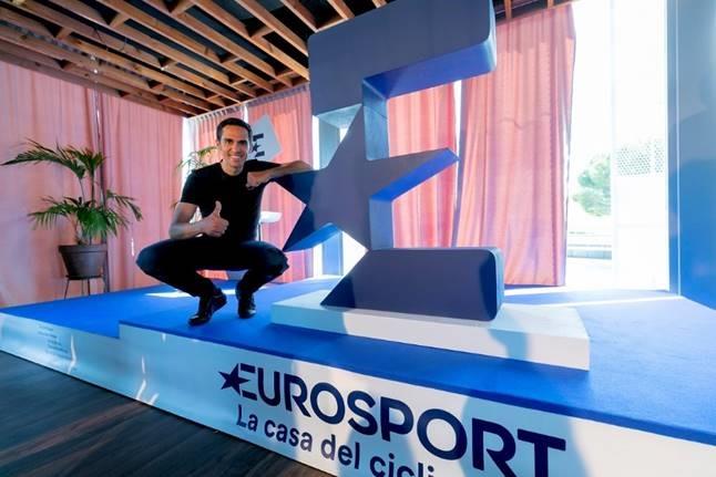 Alberto Contador, en un evento promocional de Eurosport | EUROSPORT ep alberto contador enevento promocionaleurosport