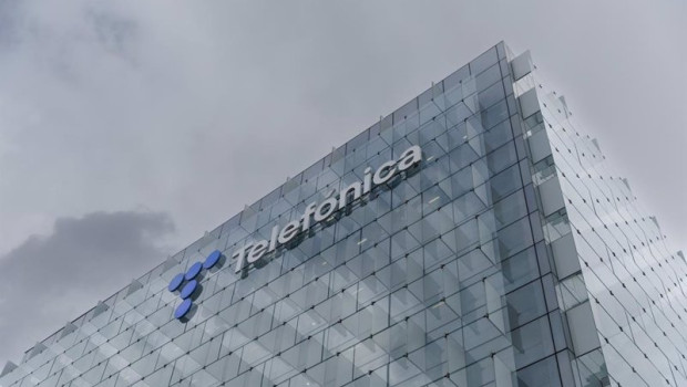 ep archivo   fachada de la sede de telefonica a 6 de marzo de 2023 en madrid espana telefonica es la