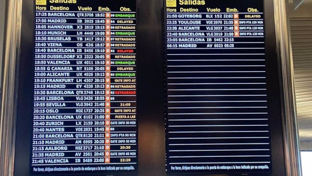 ep archivo pantalla informativa del aeropuerto de palma ep archivo pantalla informativa del aeropuerto de palma