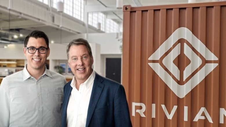 Archivo - RJ Scaringe, fundador y CEO de Rivian, y el presidente ejecutivo de Ford, Bill Ford | FORD - Archivo ep archivo rj scaringe fundador y ceo de rivian y el presidente ejecutivo de ford bill ford