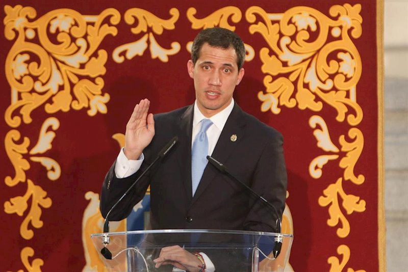 ep el autoproclamado presidente encargado de venezuela juan guaido