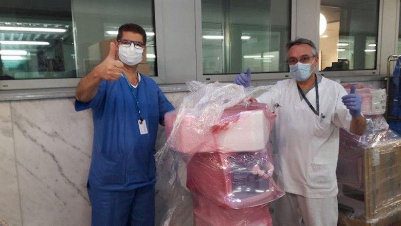 ep el gobierno entrega 50 nuevos respiradores a hospitales catalanes contra el coronavirus