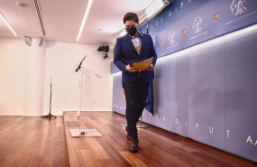 ep el portavoz de erc en el congreso gabriel rufian tras una rueda de prensa esta semana en el
