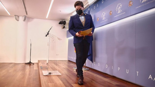 ep el portavoz de erc en el congreso gabriel rufian tras una rueda de prensa esta semana en el