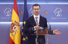 ep el portavoz del psoe en el congreso hector gomez interviene en una rueda de prensa posterior a