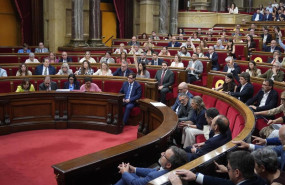 ep el president de la generalitat de catalunya salvador illa durante una sesion plenaria en el