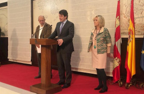 ep el presidente de la junta alfonso fernandez manueco junto al vicepresidente francisco igea y la