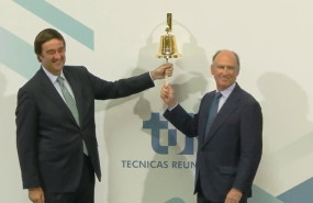 ep el presidente de tecnicas reunidas juan llado izquierda y su consejero delegado eduardo san