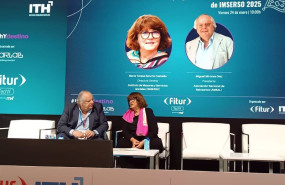 ep la directora general del imserso mayte sancho y el presidente de anbal miguel mirones en fitur