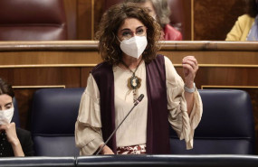 ep la ministra de hacienda maria jesus montero interviene en una sesion de control al gobierno en el