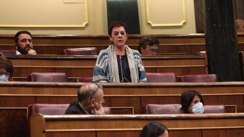 La portavoz de EH Bildu, Mertxe Aizpurua, interviene en una sesión plenaria de control al Gobierno en el Congreso | EUROPA PRESS/E. Parra. POOL - Europa Press ep la portavoz de eh bildu mertxe aizpurua interviene en una sesion plenaria de control al gobierno