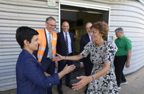 ep la presidenta chivite junto a raquel balda directora gerente de kwd espana a su llegada a la ep la presidenta chivite junto a raquel balda directora gerente de kwd espana a su llegada a la