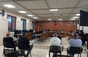 ep los cuatro condenados durante el juicio en la audiencia provincial