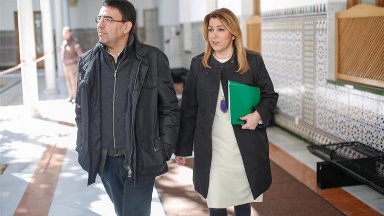 Mario Jiménez y Susana Díaz en el Parlamento | EUROPA PRESS - Archivo ep mario jimenezsusana diazparlamento