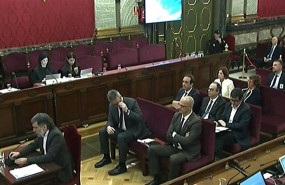 ep sala del tribunal supremo durante el interrogatorio del presidente de mnium cultural jordi