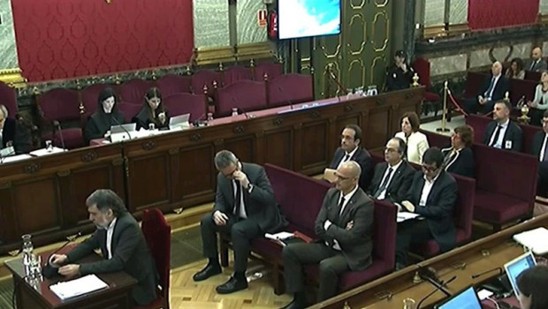 ep sala del tribunal supremo durante el interrogatorio del presidente de mnium cultural jordi