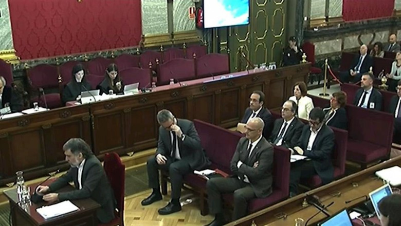 ep sala del tribunal supremo durante el interrogatorio del presidente de mnium cultural jordi