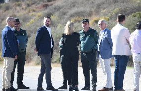 ep santiago abascal en el puesto fronterizo de el tarajal en ceuta