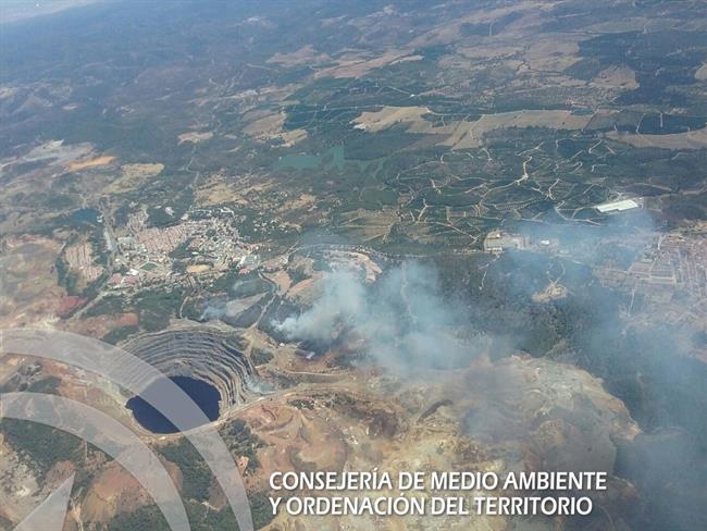ep vistaaireincendio declaradoun parajeminasriotinto