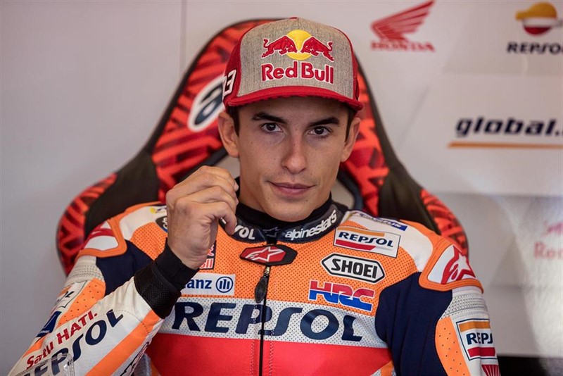 ep 09 august 2019 austria spielberg spanish rider marc marquez of team repsol honda is pictured prior to the start of the first free practice session of the austrian moto gp grand prix at the red bull ring in spielberg photo dominik angererapadpa