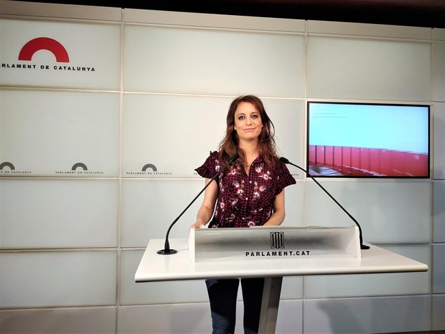 Andrea Levy, diputada del PP en el Parlament de Cataluña, en rueda de prensa | Europa Press ep andrea levy diputadappparlamentcataluna en ruedaprensa 20180529230201