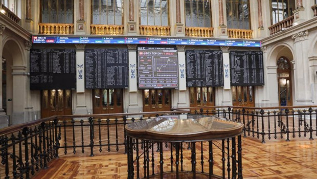 ep archivo   imagen interior del palacio de la bolsa en madrid espana