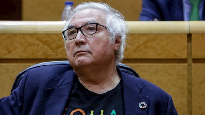 ep el ministro de universidades manuel castells durante la sesion de control al gobierno en el