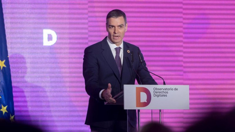 ep el presidente del gobierno pedro sanchez interviene durante la clausura del acto de presentacion ep el presidente del gobierno pedro sanchez interviene durante la clausura del acto de presentacion