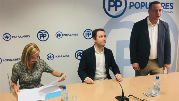 ep el secretario general del pp teodoro garcia egea este viernes en el centro de la nueva presidenta