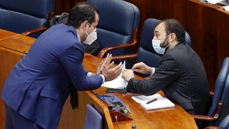 El vicepresidente de la Comunidad de Madrid, Ignacio Aguado. | Pool ep el vicepresidente de la comunidad de madrid ignacio aguado i conversa con el consejero de