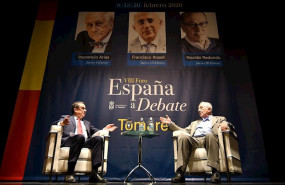 ep francisco rosell e inocencio arias en el foro espana a debate de tomares