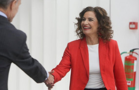 ep la ministra de hacienda en funciones maria jesus montero llega al debate en lasexta de las