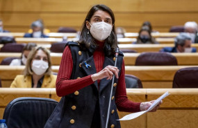 ep la ministra de justicia pilar llop interviene en una sesion de control al gobierno en el senado