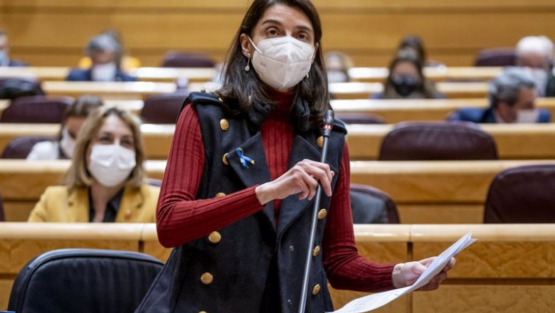 La ministra de Justicia, Pilar Llop, interviene en una sesión de control al Gobierno en el Senado | A. Pérez Meca - Europa Press ep la ministra de justicia pilar llop interviene en una sesion de control al gobierno en el senado
