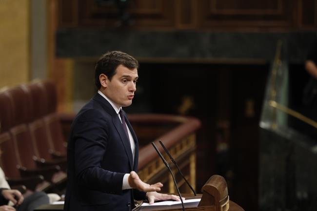 El líder de Ciudadanos, Albert Rivera, interviene en el Pleno del Congreso | EUROPA PRESS ep liderciudadanos albert rivera intervieneplenocongreso
