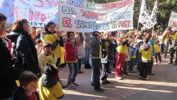ep maifestacionlos coelgiosfavorreferendumcataluna