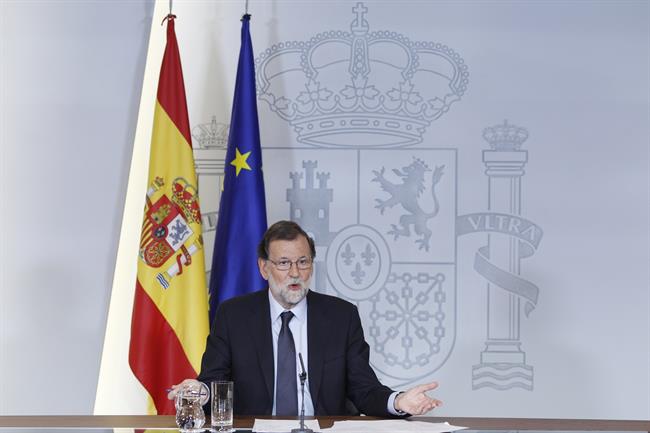 Rajoy compadece en Moncloa. | EUROPA PRESS ep rajoy compadecemoncloa