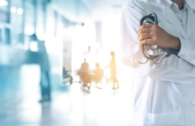 healthcare medical concept medicine doctor with stethoscope hand patients come