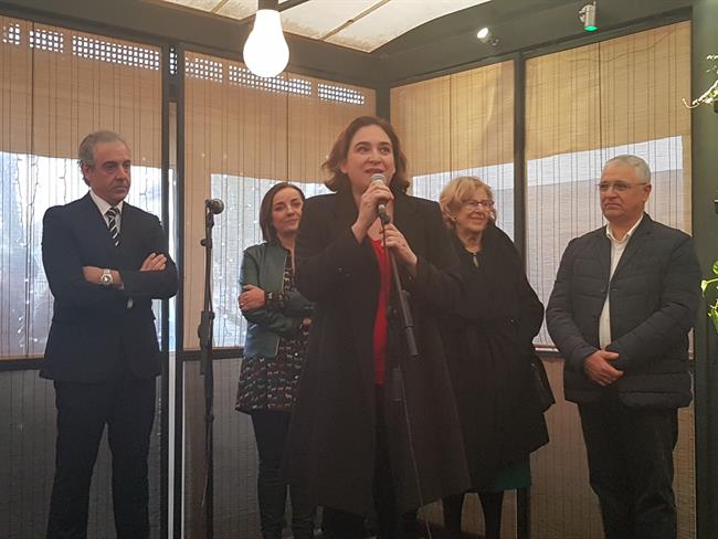 Ada Colau, Manuela Carmena, Pere Chias y José Antonio Aparicio | EUROPA PRESS ep ada colau manuela carmena pere chiasjose antonio aparicio