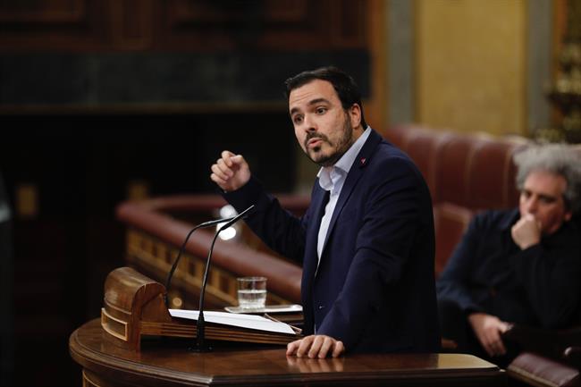 Alberto Garzón en la moción de censura contra Rajoy | EUROPA PRESS ep alberto garzonla mocioncensurarajoy