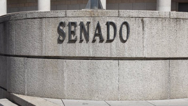 ep archivo   fachada exterior del edificio del senado en madrid