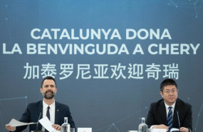 ep el conseller de empresa y trabajo roger torrent en una reunion con directivos de ebro y chery y