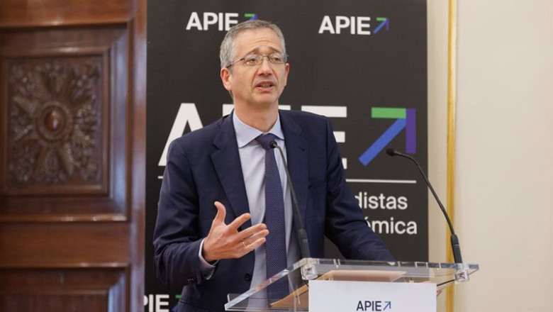 ep el gobernador del banco de espana pablo hernandez de cos interviene durante la primera edicion de ep el gobernador del banco de espana pablo hernandez de cos interviene durante la primera edicion de