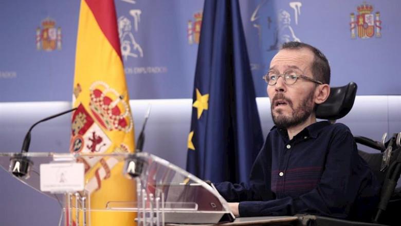 El portavoz de Unidas Podemos en el Congreso, Pablo Echenique, en ruda de prensa tras la Junta de Portavoces del Congreso de los Diputados, en Madrid (España), a 15 de enero de 2020. | Eduardo Parra - Europa Press - Archivo ep el portavoz de unidas podemos en el congreso pablo echenique en ruda de prensa tras la junta de
