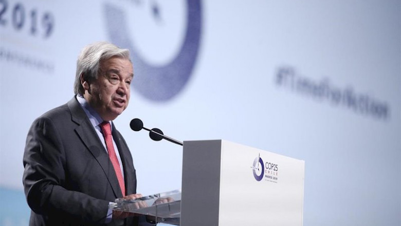 ep el presidente de la onu antonio guterres durante su intervencion en la ceremonia inaugural de la ep el presidente de la onu antonio guterres durante su intervencion en la ceremonia inaugural de la