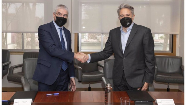 ep el presidente de renfe isaias taboas y alberto granados presidente de microsoft espana