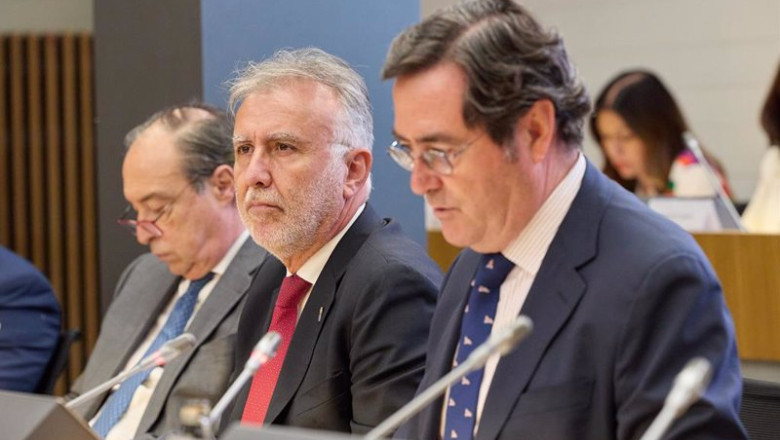 ep el presidente del gobierno de canarias angel victor torres c y el presidente de ceoe antonio ep el presidente del gobierno de canarias angel victor torres c y el presidente de ceoe antonio