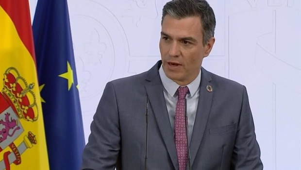ep el presidente del gobierno pedro sanchez durante la comparecencia publica en la moncloa a 29 de