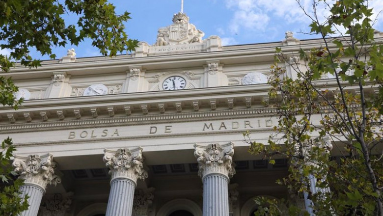 ep exterior del palacio de la bolsa a 21 de octubre de 2021 en madrid espana